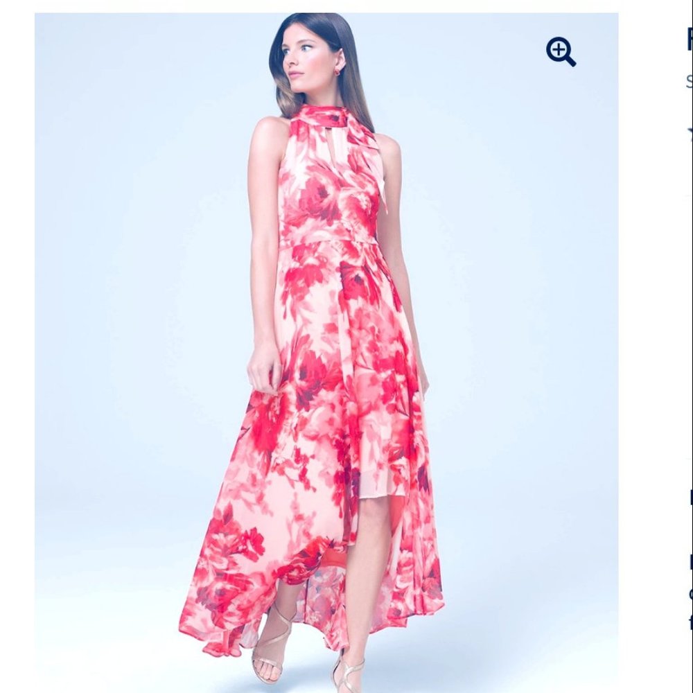Aloha FLORAL SOFT MAXI DRESS WHBM nwot